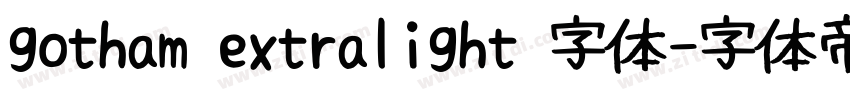 gotham extralight 字体字体转换